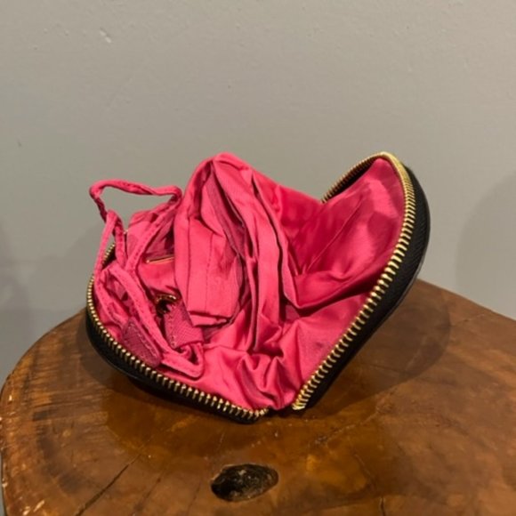 Prada Foldable Zip around Travel Pouch Saffiano Leather Mini - Picture 3 of 5